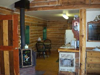 Cabin 6 Kitchen from LR